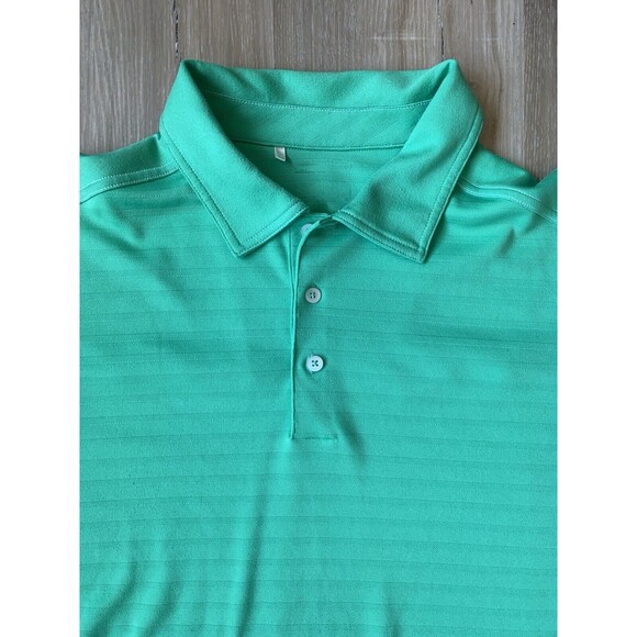 Adidas Climacool Formotion Mens XL Golf Long Sleeve Polo Shirt Lime Green Tennis - Picture 4 of 13
